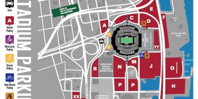 Χάρτης της everbank field parking