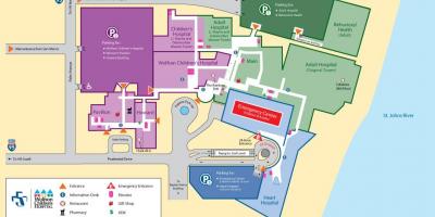 La carte de Jacksonville à l'hôpital