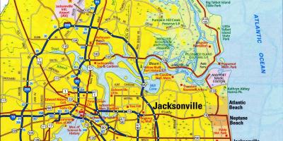 Map de Jacksonville Florid zòn