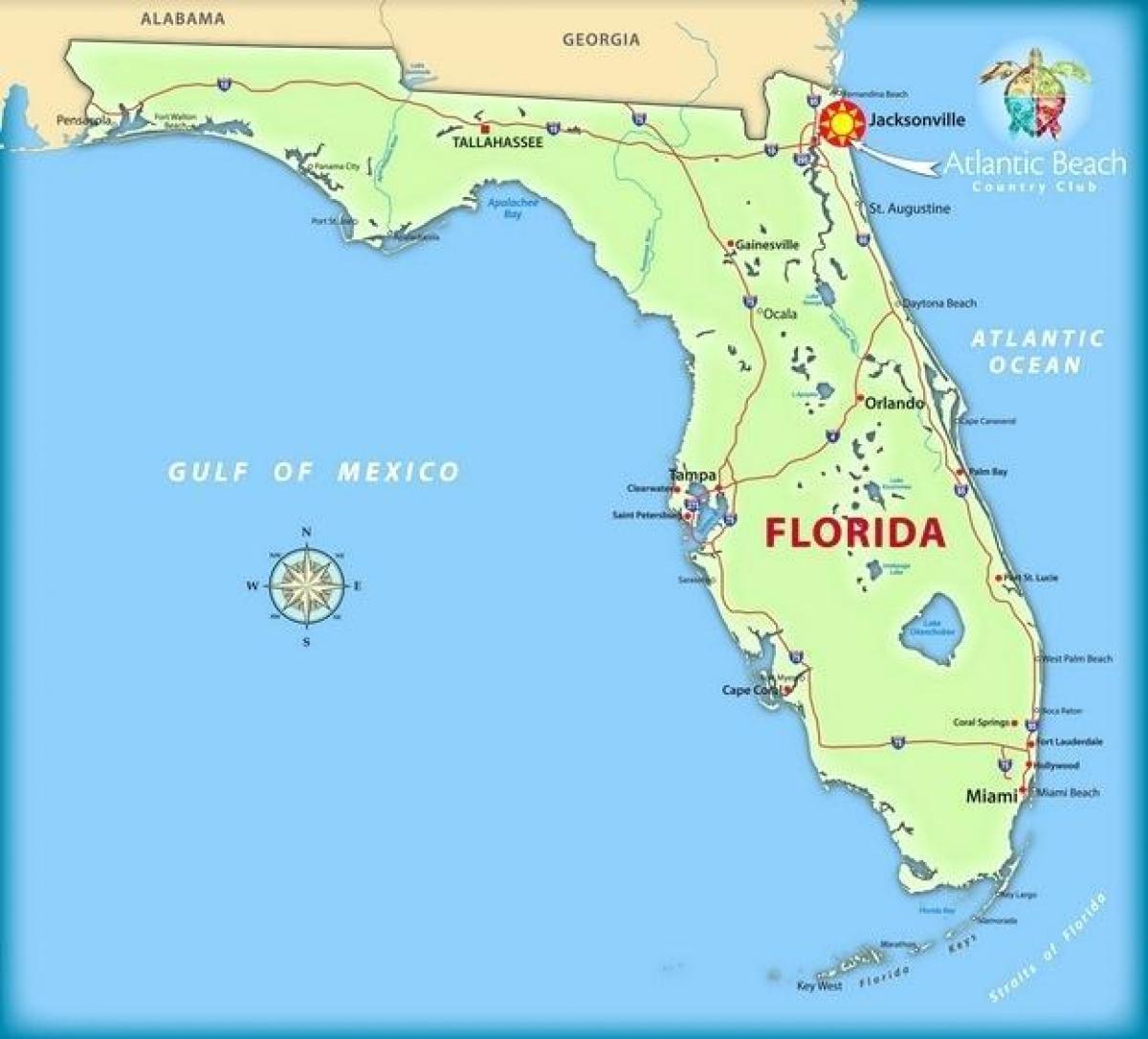 In Florida, Jacksonville mappa
