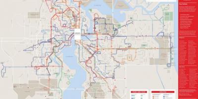 Mapa Jacksonville transportu