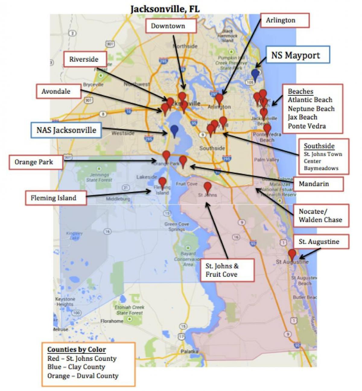 mapa ng mayport FL